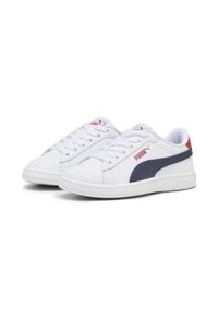 Puma - Dziecięce buty Smash 3.0 L PUMA White Navy For All Time Red Blue. Kolor: biały, czerwony, wielokolorowy, niebieski