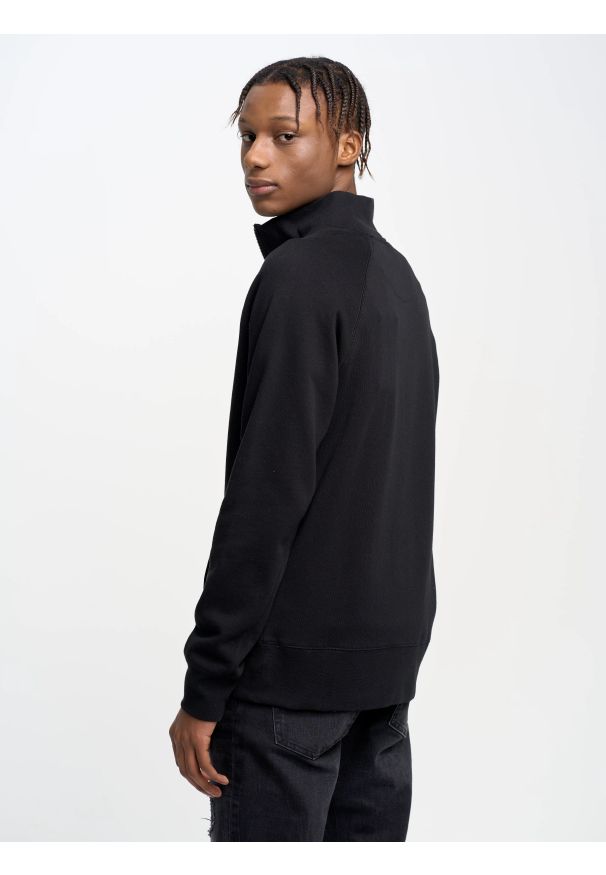 Big-Star - Bluza męska rozpinana czarna Madorol 906. Kolor: czarny. Materiał: jeans, denim, dresówka. Styl: elegancki, sportowy, klasyczny