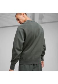 Bluza Puma Sweatshirt Classics, Mężczyźni. Kolor: zielony. Materiał: materiał, bawełna. Sport: fitness