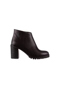 Botki Bayla-196 969601 Siy Soft 196030, Czarny, Skóra naturalna - 40. Okazja: na co dzień. Zapięcie: zamek. Kolor: czarny. Materiał: skóra. Szerokość cholewki: normalna. Obcas: na obcasie. Styl: casual, klasyczny. Wysokość obcasa: średni #1