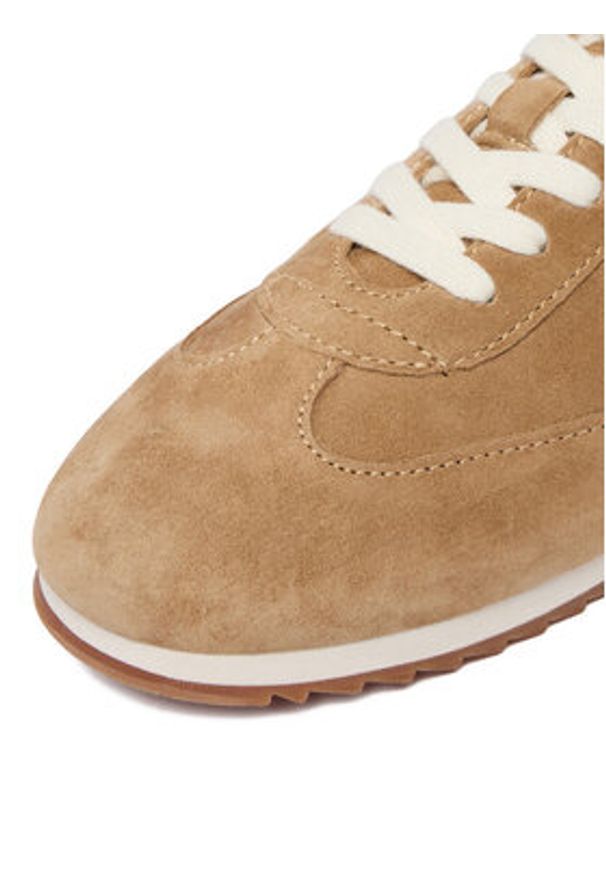 Gino Rossi - GINO ROSSI Sneakersy C-GR025 Beżowy. Kolor: beżowy. Materiał: zamsz, skóra