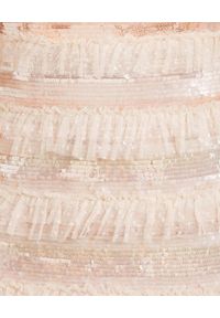 NEEDLE & THREAD - Sukienka Mini Ariana. Kolor: beżowy. Materiał: tiul. Długość: mini #5
