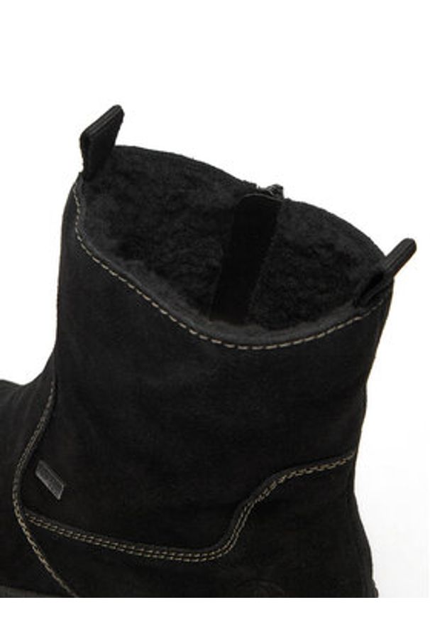 Rieker Botki CEO-X8250-00 Czarny. Kolor: czarny. Materiał: skóra, zamsz