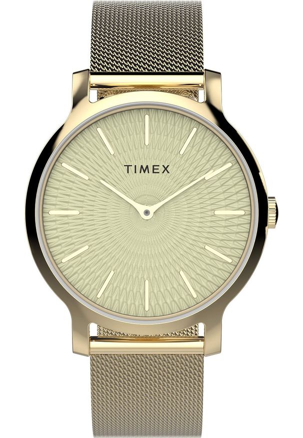 Zegarek Timex Zegarek damski Timex TW2V92800 złoty. Kolor: złoty
