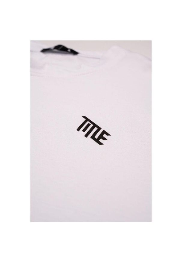 TITLE - Koszulka Title. Kolor: biały. Materiał: bawełna. Sport: kolarstwo