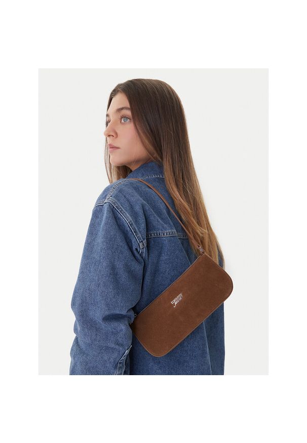 Torebka Tommy Jeans. Kolor: brązowy