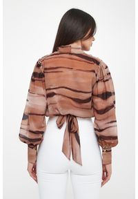 Elisabetta Franchi - Koszula damska ze zwierzęcym nadrukiem ELISABETTA FRA. Wzór: motyw zwierzęcy, nadruk #4