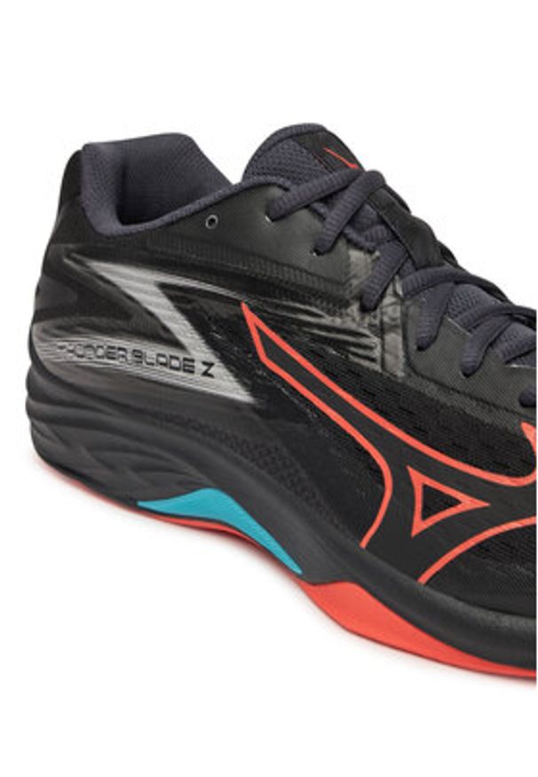 Mizuno Buty halowe Thunder Blade Z V1GA2370 Czarny. Kolor: czarny. Materiał: materiał