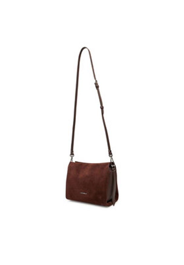 Coccinelle Torebka P6P Boheme Suede Bimaterial E1 P6P 58 01 01 Brązowy. Kolor: brązowy. Materiał: skórzane, zamszowe