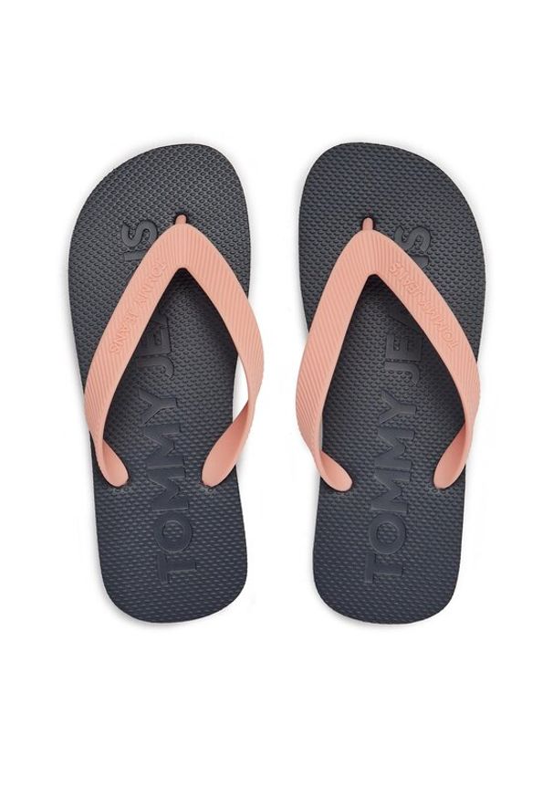 Tommy Jeans Japonki Tjw Logo Flip Flop EN0EN02447 Różowy. Kolor: różowy. Materiał: syntetyk