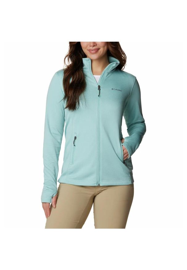 columbia - Columbia Bluza Park View Grid Fleece 1959713321. Kolor: niebieski. Materiał: polar