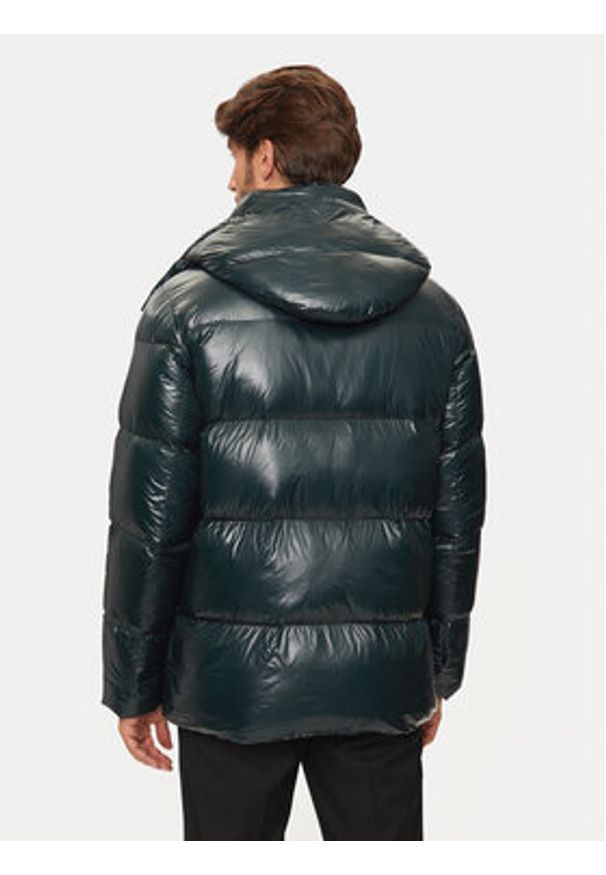 Hetrego - Hetregó Kurtka puchowa Justin 8N562 Zielony Regular Fit. Kolor: zielony. Materiał: syntetyk