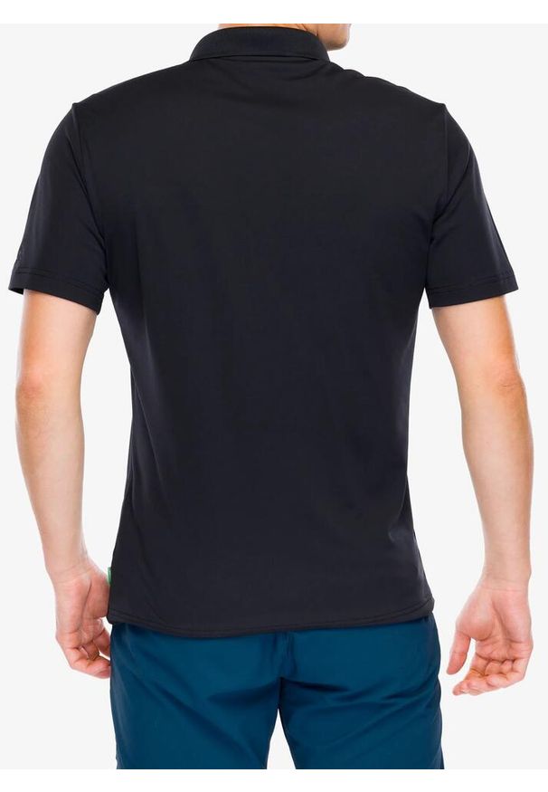 Koszulka polo męska Vaude Essential Polo Shirt. Typ kołnierza: polo. Kolor: czarny. Sezon: lato