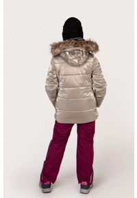 Lemon Explore kurtka narciarska dziecięca kolor biały. Typ kołnierza: kaptur. Kolor: biały. Materiał: futro. Sport: narciarstwo #10