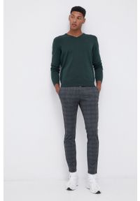 Tom Tailor - Sweter. Okazja: na co dzień. Kolor: zielony. Materiał: materiał, bawełna. Długość rękawa: długi rękaw. Długość: długie. Styl: casual #2