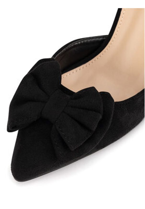 DeeZee Czółenka WS1001-01 Czarny. Kolor: czarny. Materiał: skóra
