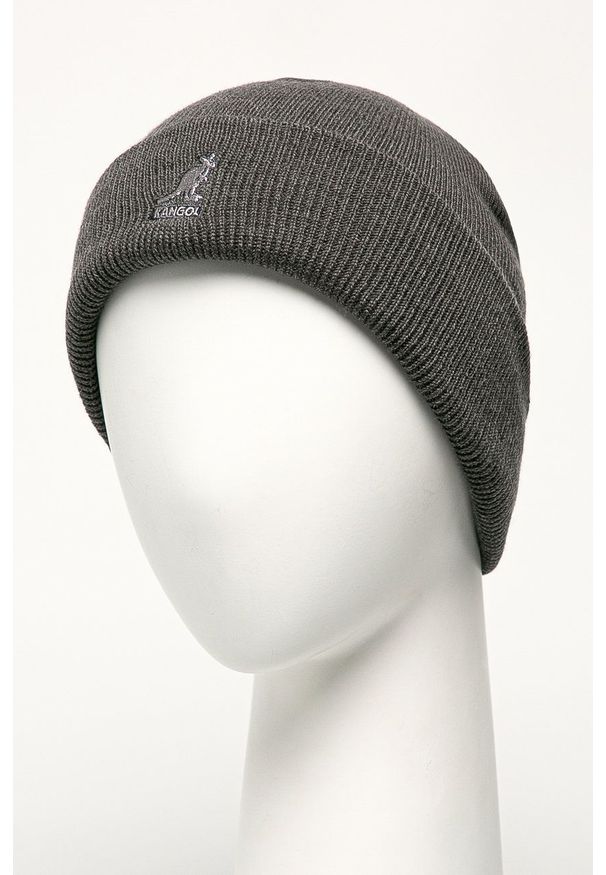 Kangol - Czapka. Kolor: szary. Materiał: dzianina