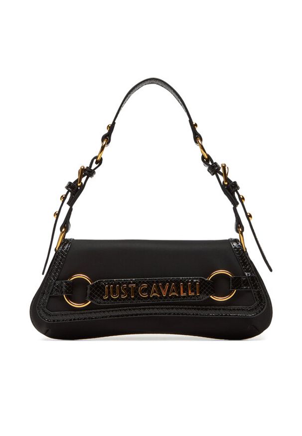 Just Cavalli Torebka 78RA4BI4 ZSB88 Czarny. Kolor: czarny. Materiał: skórzane