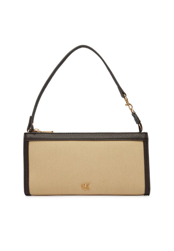 Torebka Calvin Klein. Kolor: beżowy