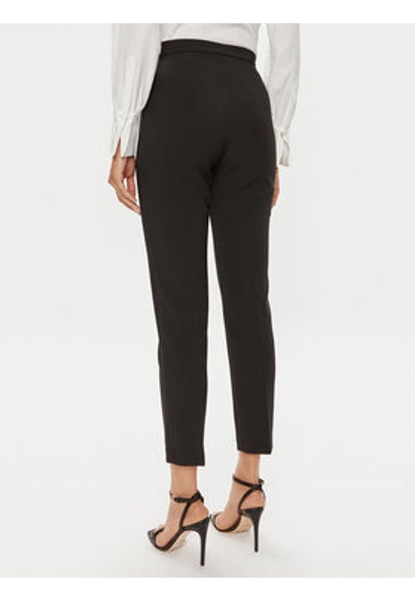 Elisabetta Franchi Spodnie materiałowe PA-024-46E2-V320 Czarny Regular Fit. Kolor: czarny. Materiał: syntetyk