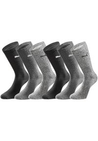 SKARPETY Puma Crew Socks 6-pack, Dla obu płci. Kolor: wielokolorowy. Materiał: materiał, bawełna. Sport: turystyka piesza