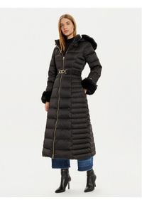 Marciano Guess Płaszcz zimowy Jastin 4BGL20 7187A Czarny Regular Fit. Kolor: czarny. Materiał: syntetyk. Sezon: zima