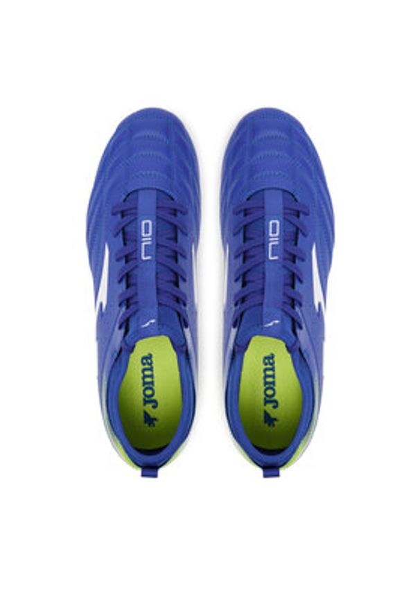 Joma Buty do piłki nożnej Numero-10 2504 N10S2504AG Niebieski. Kolor: niebieski. Materiał: skóra