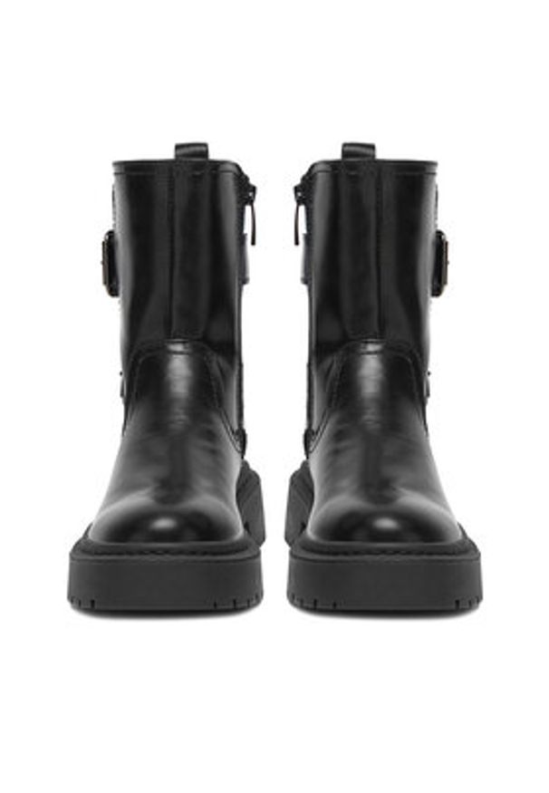 Jenny - JENNY Botki CEO-WS6572-03 Czarny. Kolor: czarny. Materiał: materiał