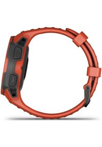 Zegarek sportowy GARMIN Instinct Solar Czerwony. Kolor: czerwony. Materiał: włókno. Styl: sportowy #6