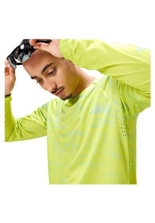 ENDURA - Longsleeve rowerowy męski Endura Marble Ltd Printed. Kolor: żółty. Długość rękawa: długi rękaw