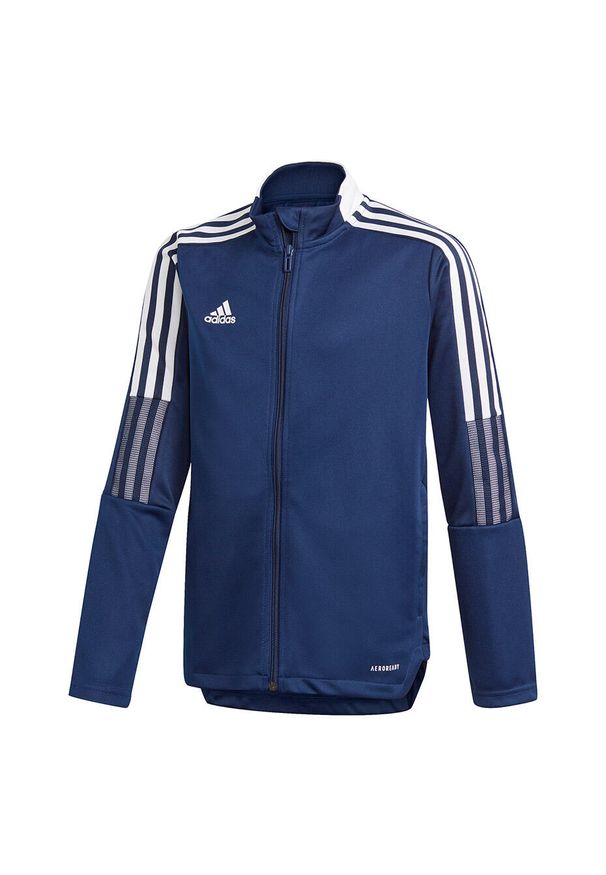 Adidas - Bluza piłkarska dla dzieci adidas Tiro 21 Track. Kolor: niebieski. Sport: piłka nożna