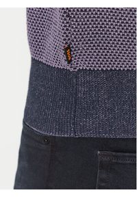 BOSS - Boss Sweter Aquila 50498950 Granatowy Regular Fit. Kolor: niebieski. Materiał: bawełna