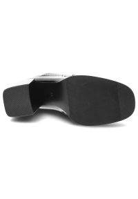 Czarne Botki Lakierowane Filippo Eleganckie Buty Damskie. Okazja: na co dzień. Kolor: czarny. Materiał: lakier. Sezon: jesień. Obcas: na obcasie. Styl: elegancki. Wysokość obcasa: średni #3