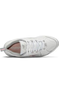 Buty damskie New Balance WX608WP5 – białe. Okazja: na co dzień. Kolor: biały. Materiał: skóra, syntetyk, materiał. Szerokość cholewki: normalna. Sezon: lato #3