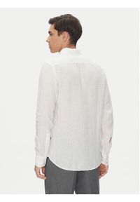 BOSS Koszula 50537381 Biały Regular Fit. Kolor: biały. Materiał: len #3