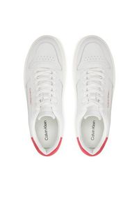 Calvin Klein Sneakersy Low Top Lace Up Bskt HM0HM01254 Biały. Kolor: biały. Materiał: skóra #4