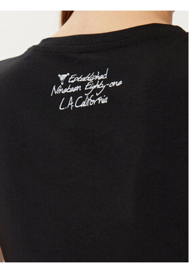 Guess T-Shirt W5RI00 J1314 Czarny Regular Fit. Kolor: czarny. Materiał: bawełna