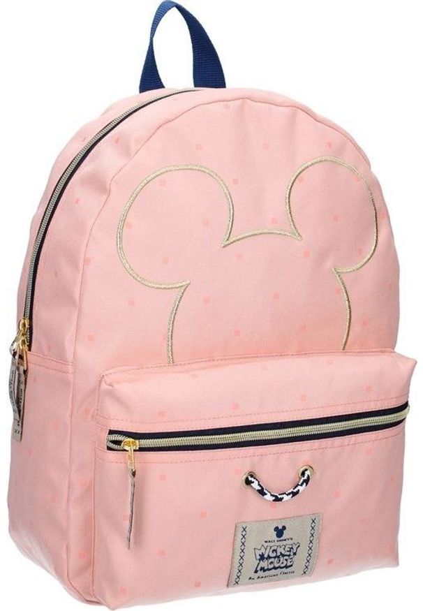 Disney - Plecak szkolny Mickey Mouse różowy. Kolor: różowy. Wzór: motyw z bajki