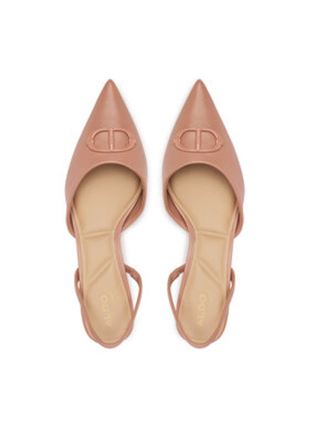 Aldo Sandały Delicate 13918886 Beżowy. Kolor: beżowy. Materiał: skóra