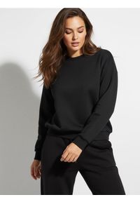 Sinsay - Bluza crewneck regular - czarny. Kolor: czarny