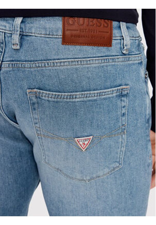 Guess Jeansy Angeles M2YAN2 D4Q43 Niebieski Slim Fit. Kolor: niebieski