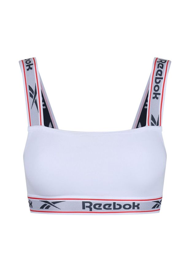 Reebok - Biustonosz Sportowy Damski Krystal. Kolor: biały. Styl: sportowy