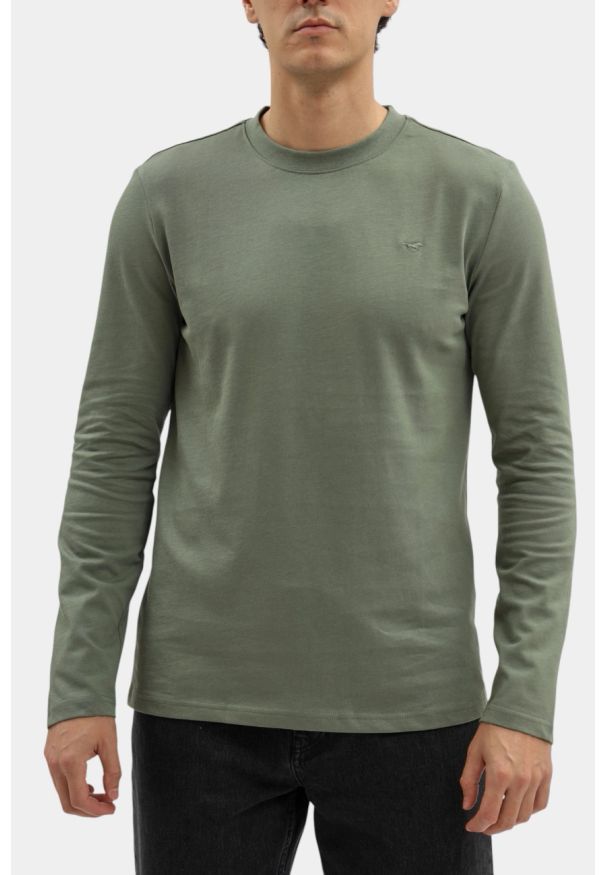 Męski Longsleeve Mustang Style Arlington Agave Green 1016874 6473. Długość rękawa: długi rękaw
