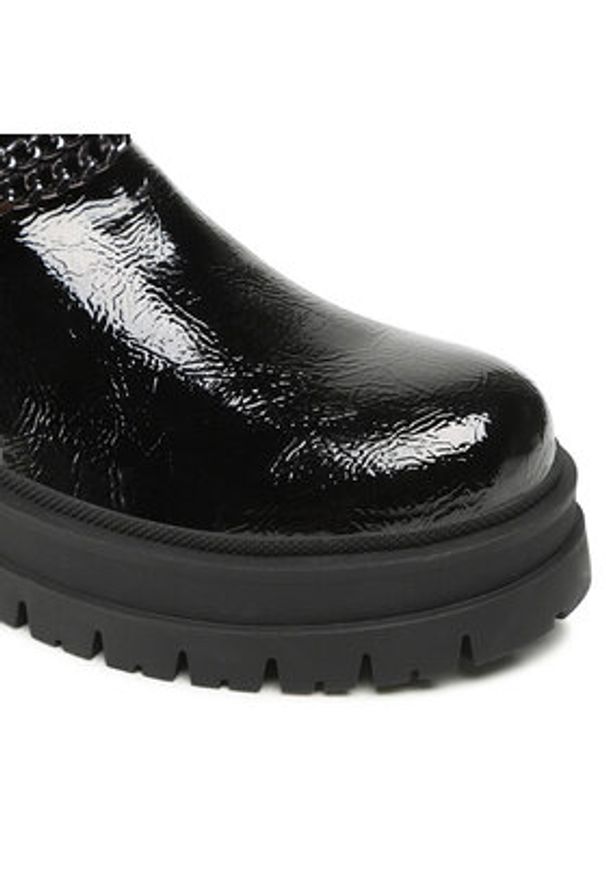 DeeZee Botki H13119-4 Czarny. Kolor: czarny. Materiał: skóra