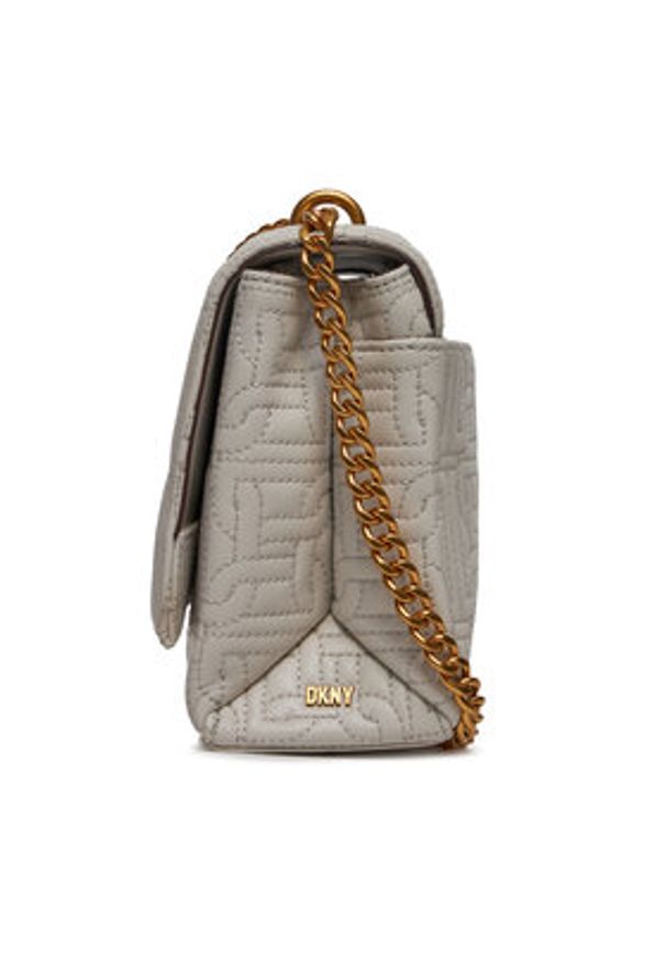 DKNY Torebka Delanie R343BB13 Szary. Kolor: szary. Materiał: skórzane