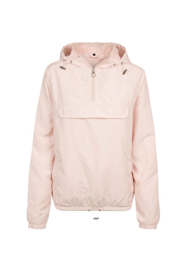BUILD YOUR BRAND - Kurtka Damska Basic Water Repellent Pull Over Jacket. Kolor: różowy