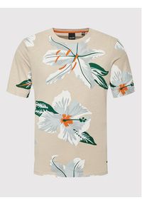 Only & Sons T-Shirt Klop 22022164 Beżowy Regular Fit. Kolor: beżowy. Materiał: bawełna #3