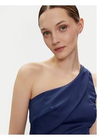 Rinascimento Sukienka wieczorowa CFC0117429003 Granatowy Regular Fit. Kolor: niebieski. Materiał: syntetyk. Styl: wizytowy