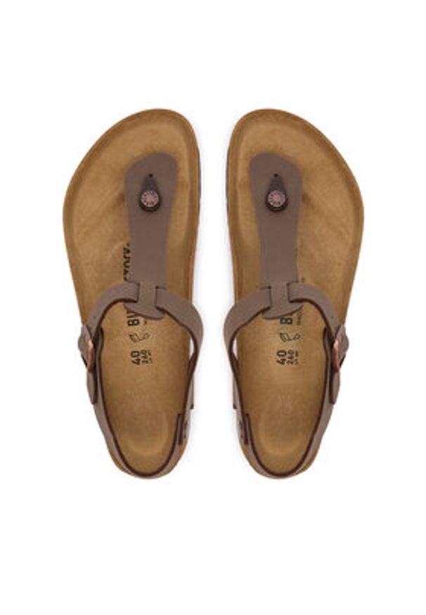 Birkenstock Sandały 147131 Brązowy. Kolor: brązowy. Materiał: skóra