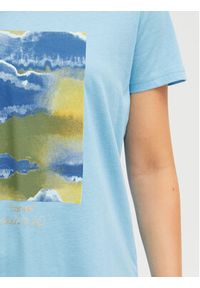 Fransa T-Shirt 20612765 Niebieski Regular Fit. Kolor: niebieski. Materiał: bawełna